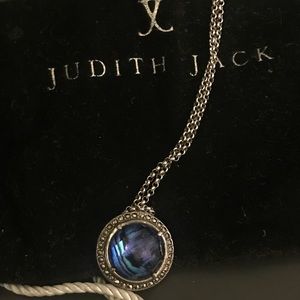 Sterling silver necklace with Swarovski crystals